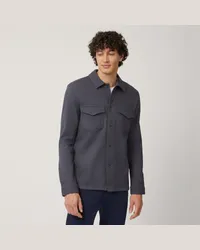 Harmont & Blaine Overshirt In Misto Lana Grigio