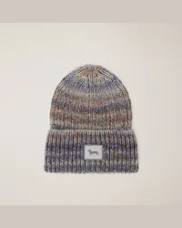 Harmont & Blaine Beanie In Misto Lana Vergine Blu