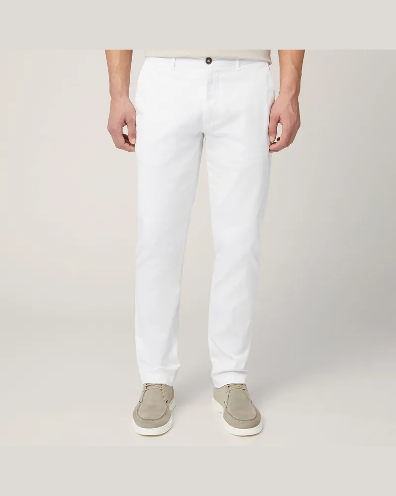 Harmont & Blaine Pantaloni Chino In Twill Bianco