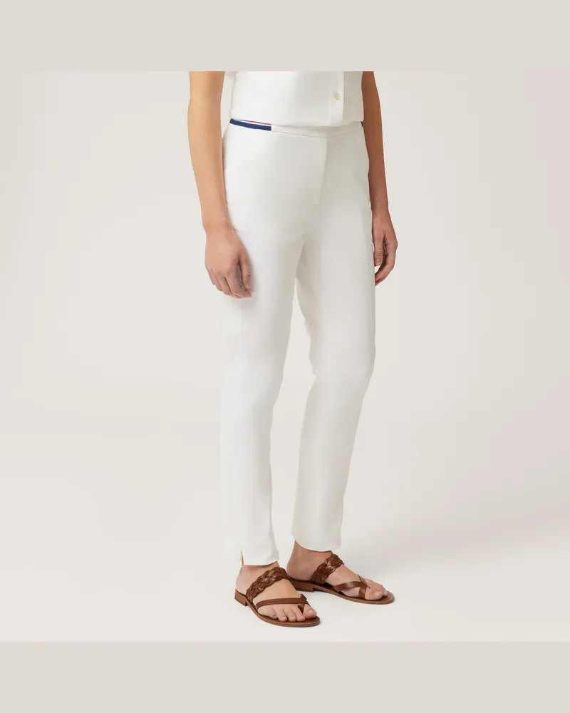 Harmont & Blaine Pantaloni Con Vita Rigata Bianco