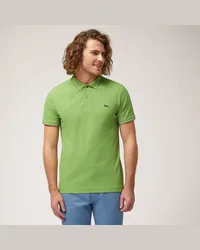 Harmont & Blaine Polo Con Dettagli Rigati Verde