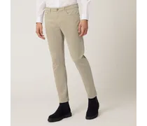 Pantalone Cinque Tasche Slim Fit - Uomo Pantaloni Beige
