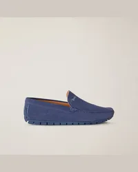 Harmont & Blaine Mocassino In Pelle Scamosciata Blu