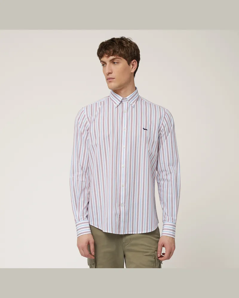 Harmont & Blaine Camicia Regular A Righe Rosso