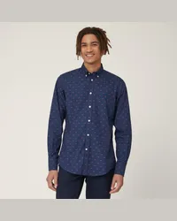 Harmont & Blaine Camicia Bassotti All-Over Blu