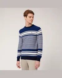 Harmont & Blaine Pullover Girocollo A Righe Blu