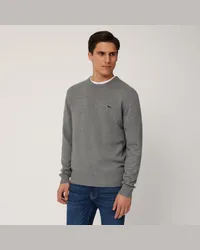 Harmont & Blaine Pullover Girocollo Misto Lana Grigio