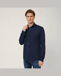 Harmont & Blaine Camicia Narrow Tinta Unita Blu