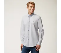 Camicia In Cotone Stile Patchwork - Uomo Camicie Grigio