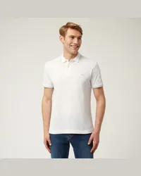 Harmont & Blaine Polo Essentials In Cotone Tinta Unita Bianco