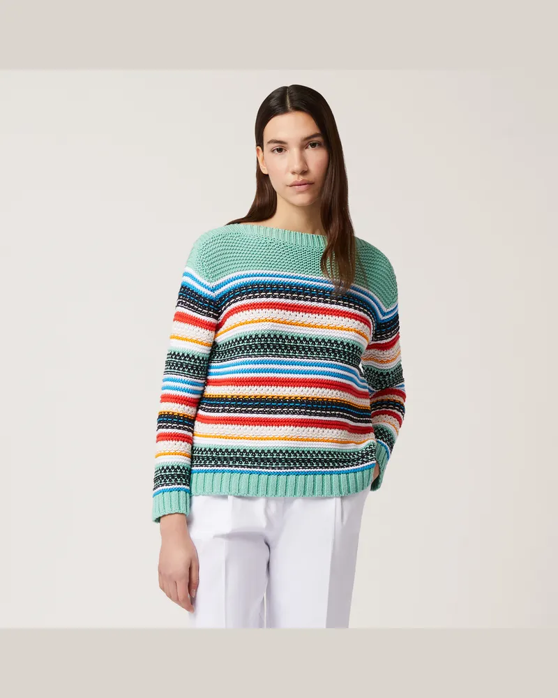 Harmont & Blaine Maglia Cordonetto Multicolor Verde