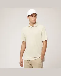 Harmont & Blaine Polo In Jersey Di Cotone E Lino Beige