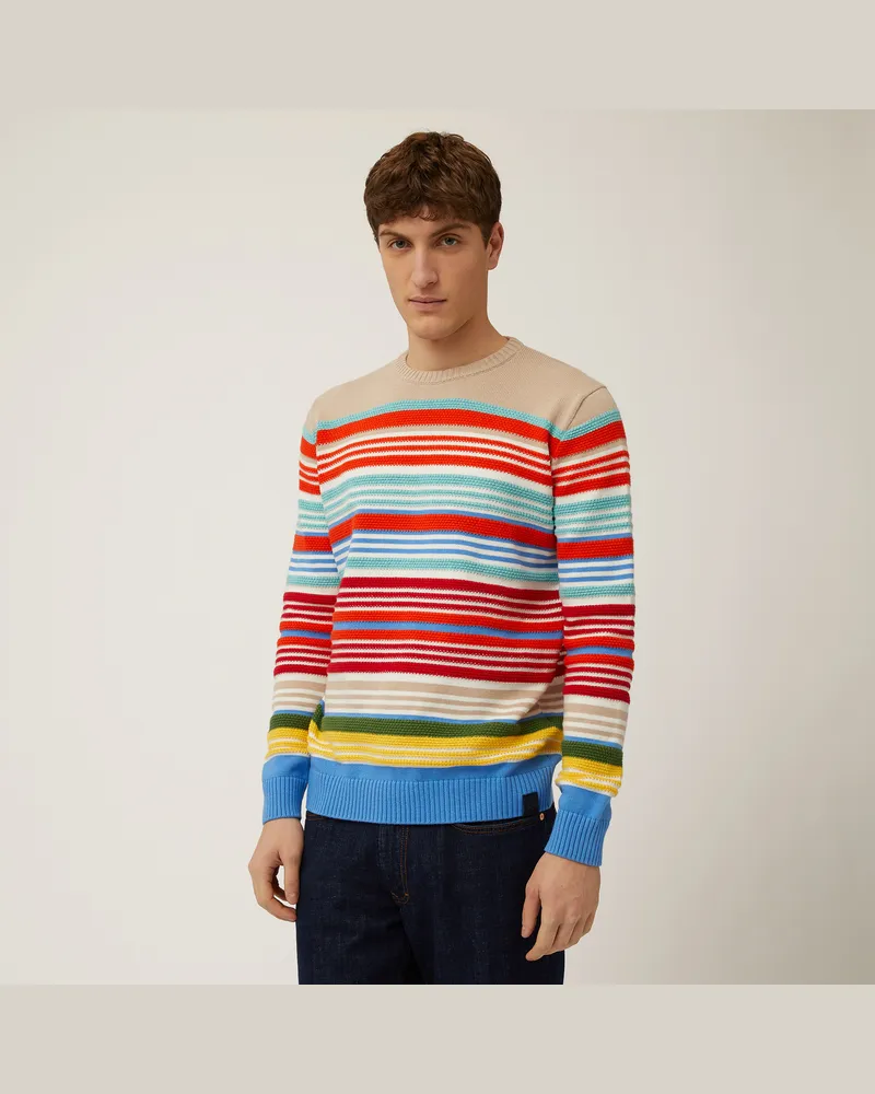 Harmont & Blaine Pullover A Righe Multicolor Azzurro