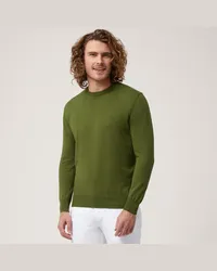 Harmont & Blaine Pullover Girocollo In Cotone Verde