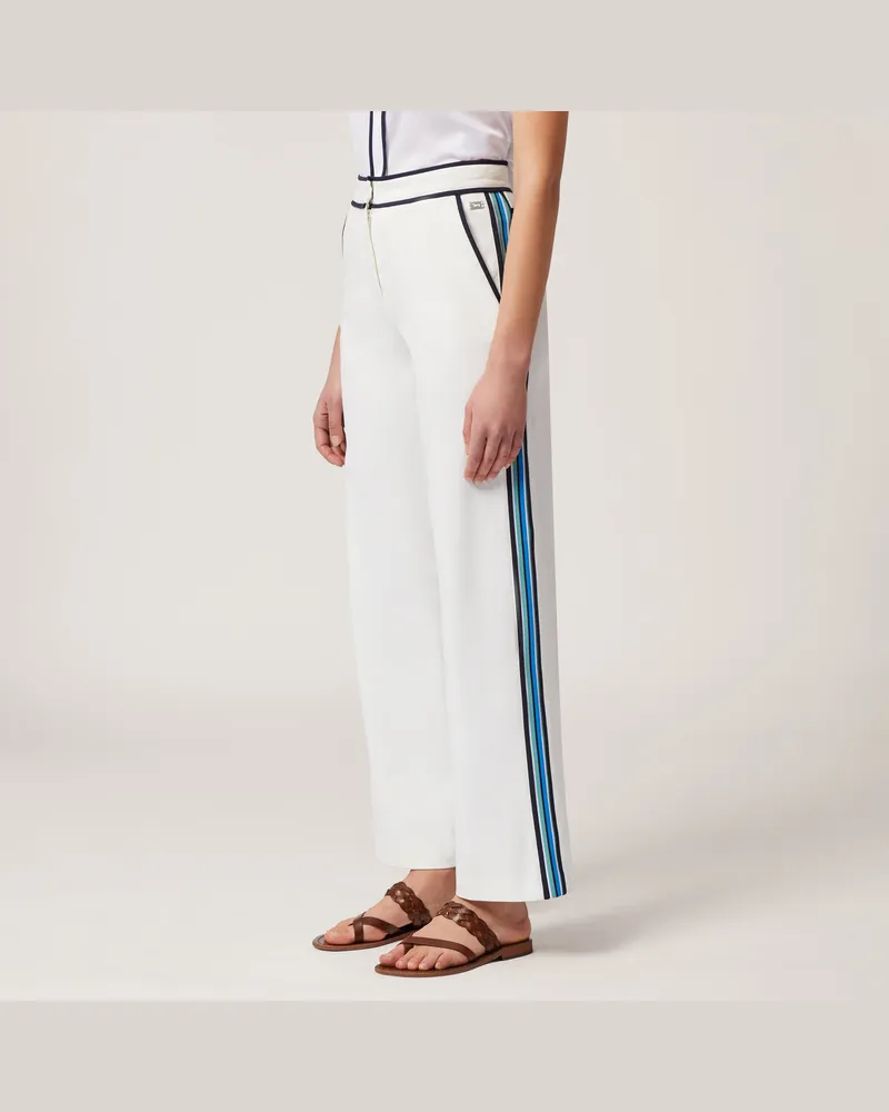 Harmont & Blaine Pantaloni Bordi A Contrasto Bianco
