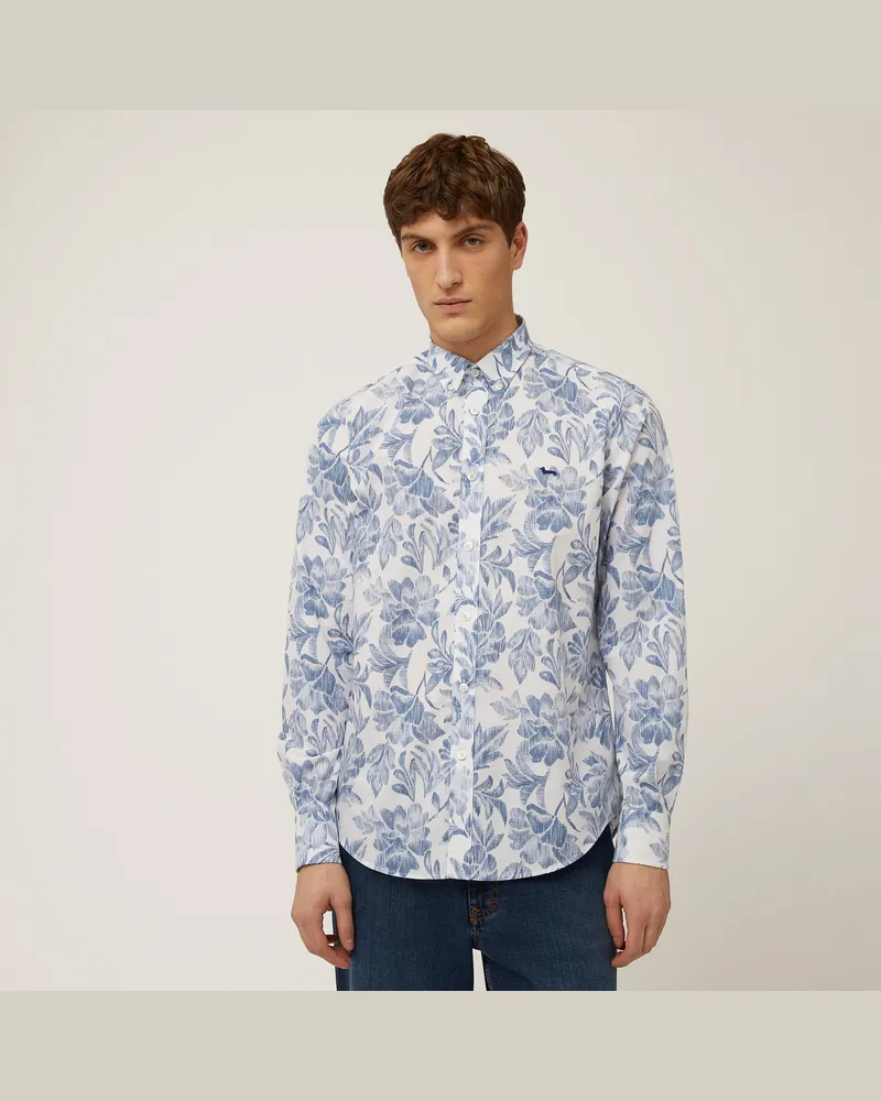Harmont & Blaine Camicia Stampa Floreale Bianco