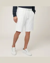 Harmont & Blaine Shorts In Cotone Stretch Con Tasca Posteriore Bianco