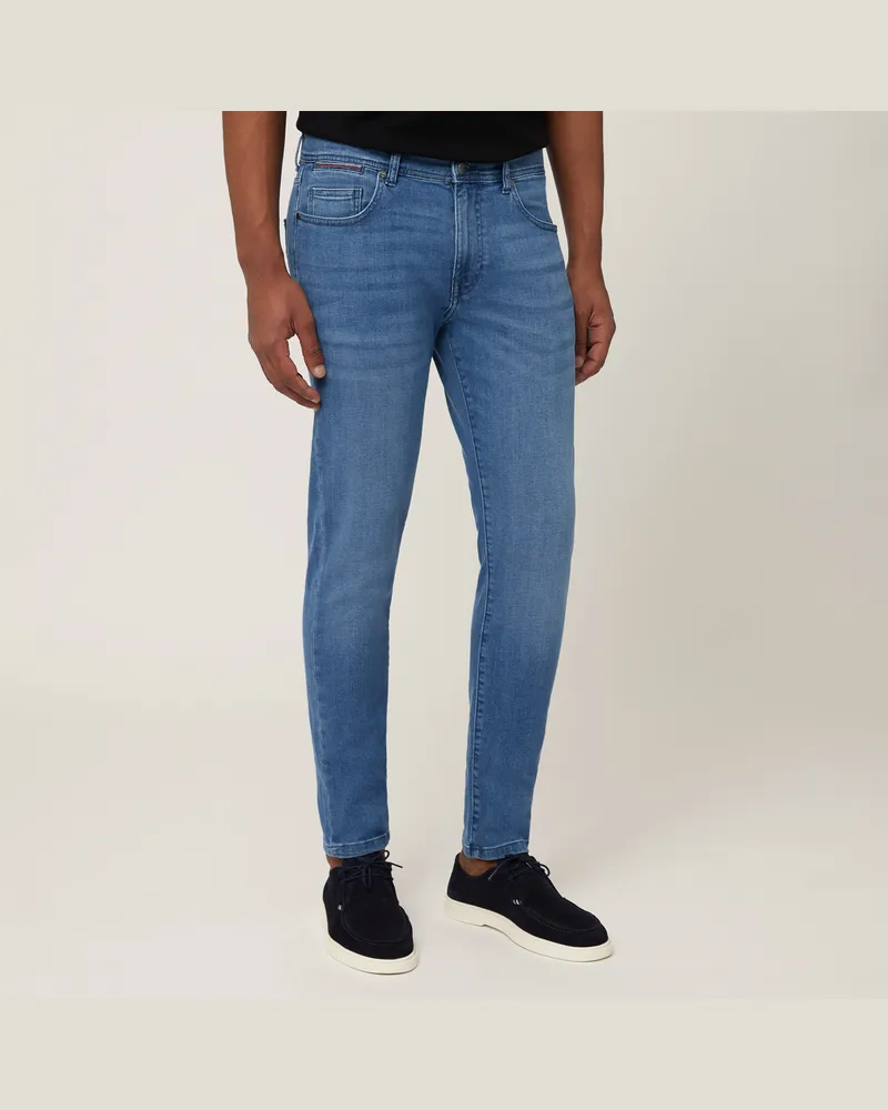Harmont & Blaine Denim Cinque Tasche Slim Blu