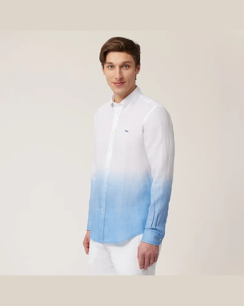 Harmont & Blaine Camicia Stampa Sfumata Bianco
