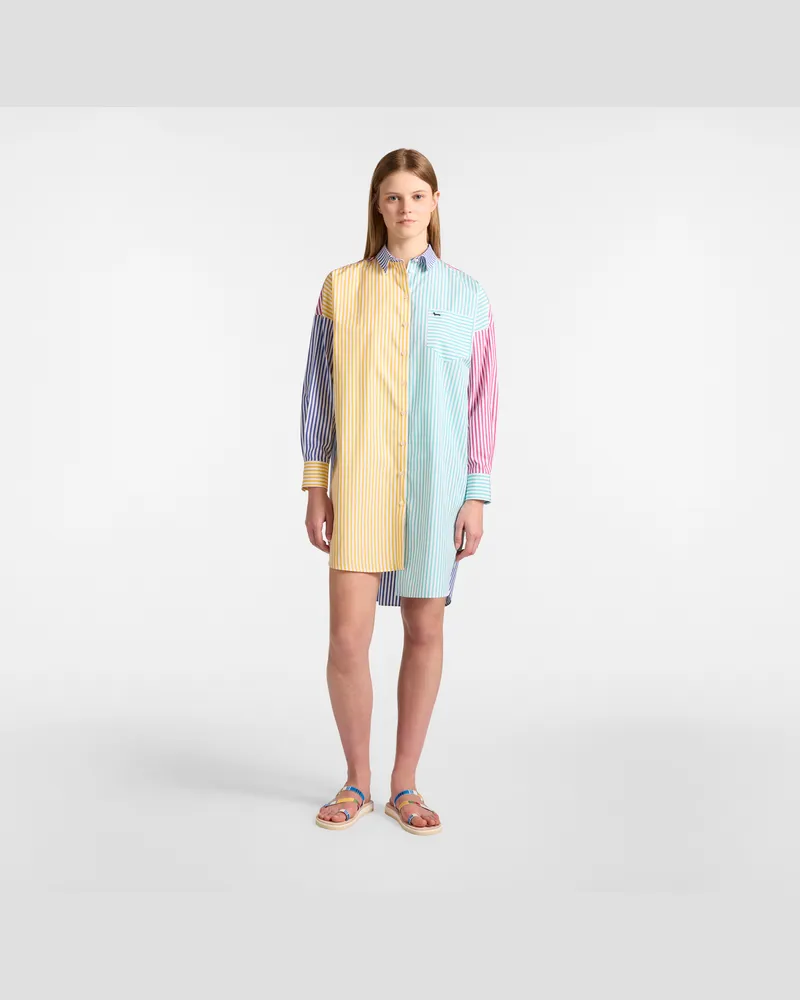 Harmont & Blaine Chemisier Asimmetrico A Righe Rosa