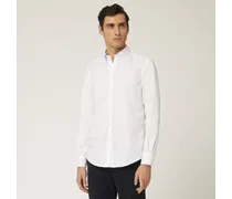 Camicia Con Interni A Contrasto - Uomo Camicie Bianco