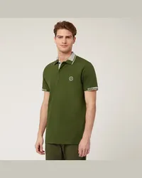 Harmont & Blaine Polo Con Dettagli A Contrasto Verde