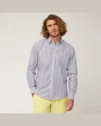 Harmont & Blaine Camicia In Cotone A Righe Blu