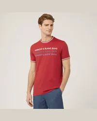 Harmont & Blaine T-Shirt Con Stampa Lettering Rosso