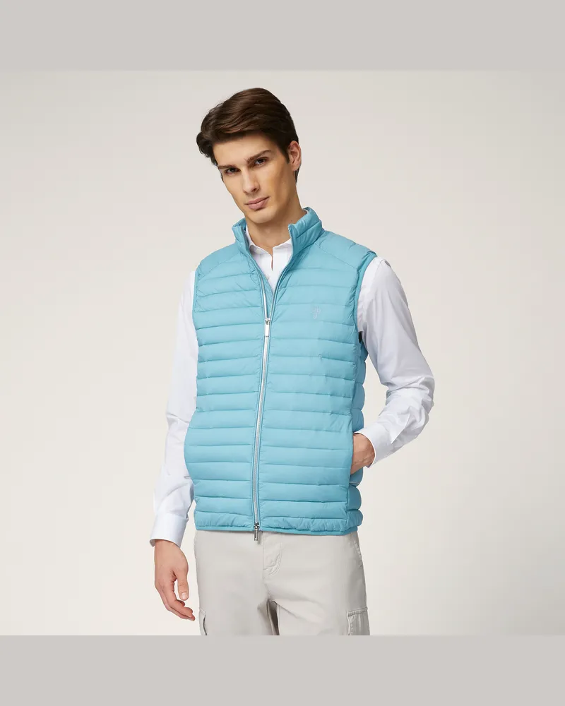 Harmont & Blaine Gilet In Nylon Trapuntato Verde