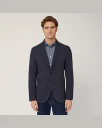 Harmont & Blaine Giacca In Misto Cotone Stretch Blu