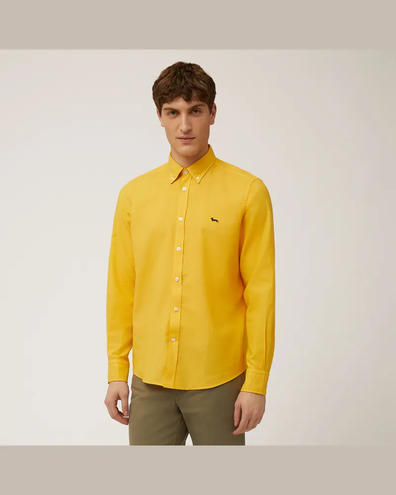 Harmont & Blaine Camicia In Puro Cotone Giallo