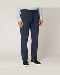 Harmont & Blaine Pantaloni Jogger Misto Cotone Blu