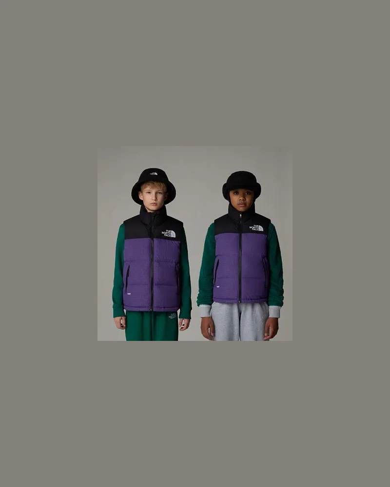 The North Face 1996 Retro Nuptse Weste Für Jugendliche Peak -ripstop Purple