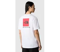The North Face Redbox T-shirt Dune-blue Dusk Low-fi Hi-tek Dye Print White