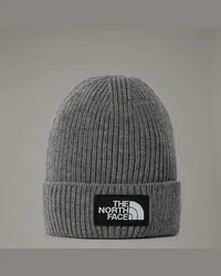 The North Face Tnf Logo Box Beanie Mit Umschlag male Tnf