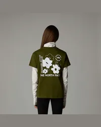 The North Face Flower Relaxt Geschnittenes T-shirt Mit Grafik Für Mädchen female Forest