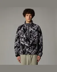 The North Face Tnf Fleeski Pullover-fleece Mit 1/4-langem Rv Tnf 3d Summit Mesh Print Black