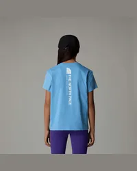 The North Face Vertical T-shirt In Relaxter Passform Mit Grafik Für Mädchen female Cornflower