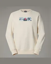 The North Face Expedition System Sweatshirt Mit Grafik Dune White