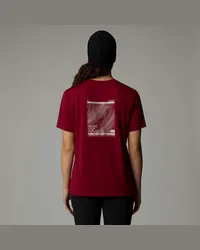 The North Face Topographic Foundation T-shirt female Beetroot