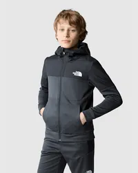 The North Face Hoodie Mit Durchgehendem Rv Für Jungen male Asphalt