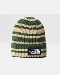 The North Face Tnf Logo Box Beanie Mit Umschlag Khaki