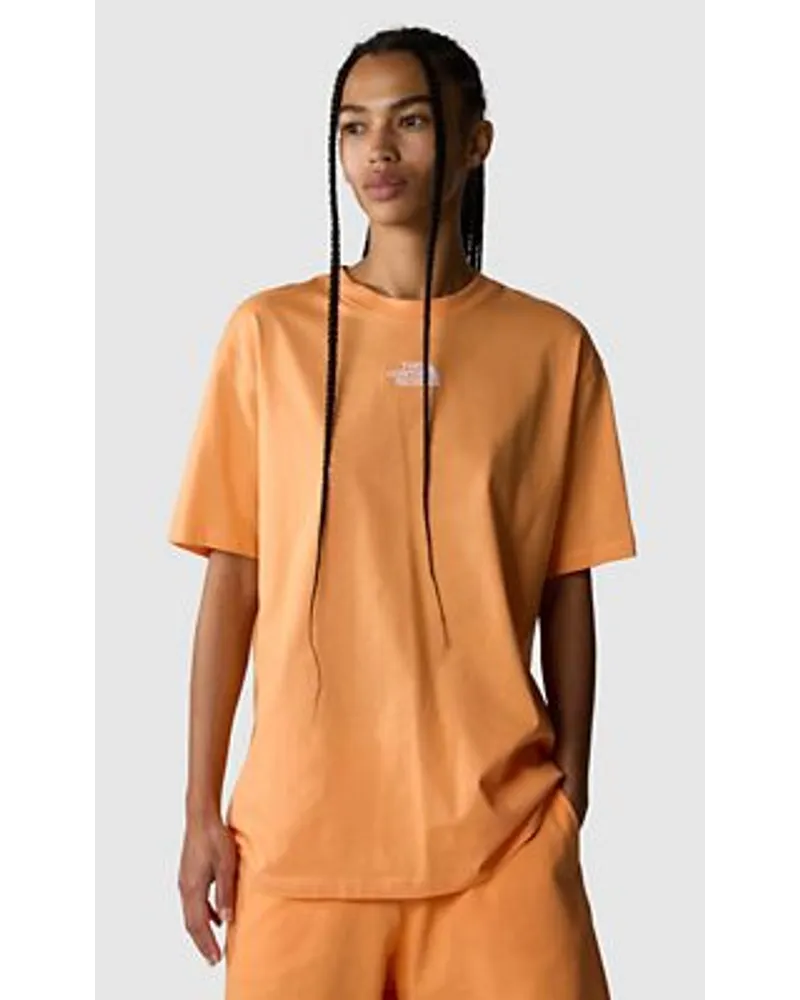 The North Face Light T-shirt In Oversize Peach