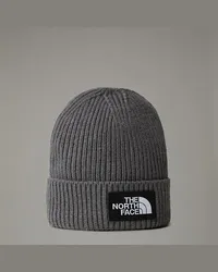 The North Face Tnf Box Logo Cuff Beanie Für Kleinkinder Tnf Medium Heather Unisex Grey