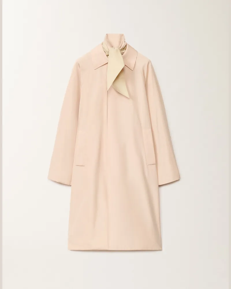 Fabiana Filippi Trench In Taffetà Leggero Rosa