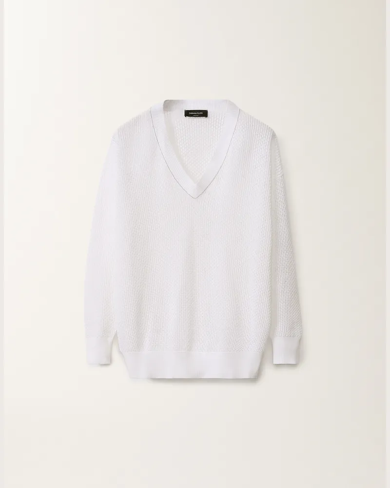 Fabiana Filippi Maglia In Cotone Organico Bianco