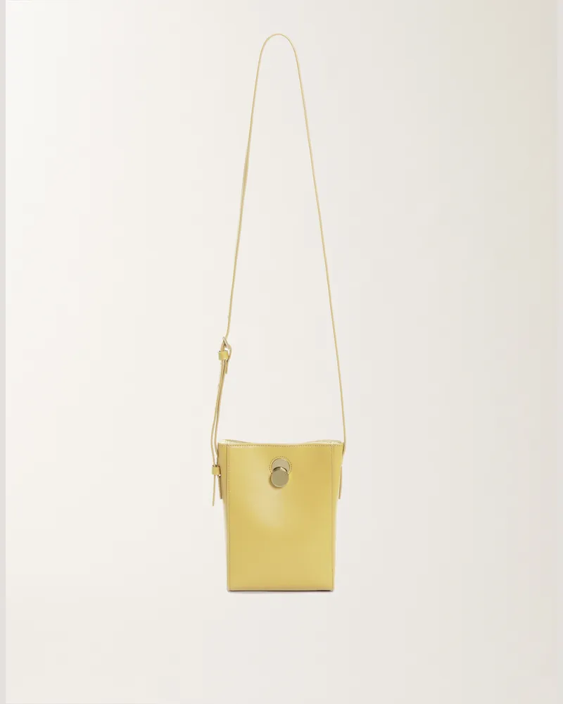 Fabiana Filippi Mini Bag Eclissi In Pelle Di Vitello Giallo