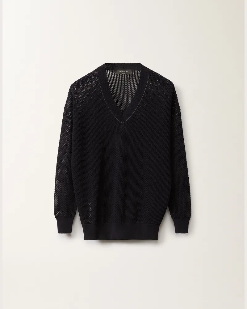 Fabiana Filippi Maglia In Cotone Organico Blu