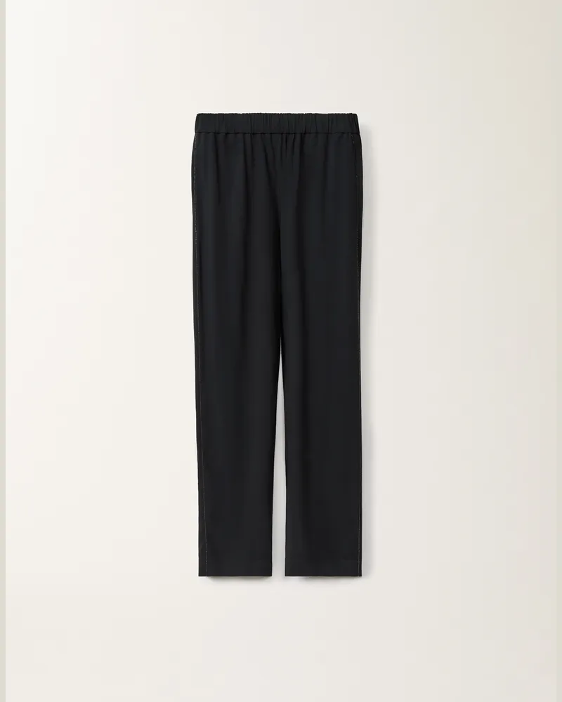 Fabiana Filippi Pantalone Orvieto In Stretch Sablé Blu