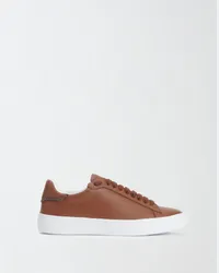 Fabiana Filippi Sneaker In Pelle Marrone